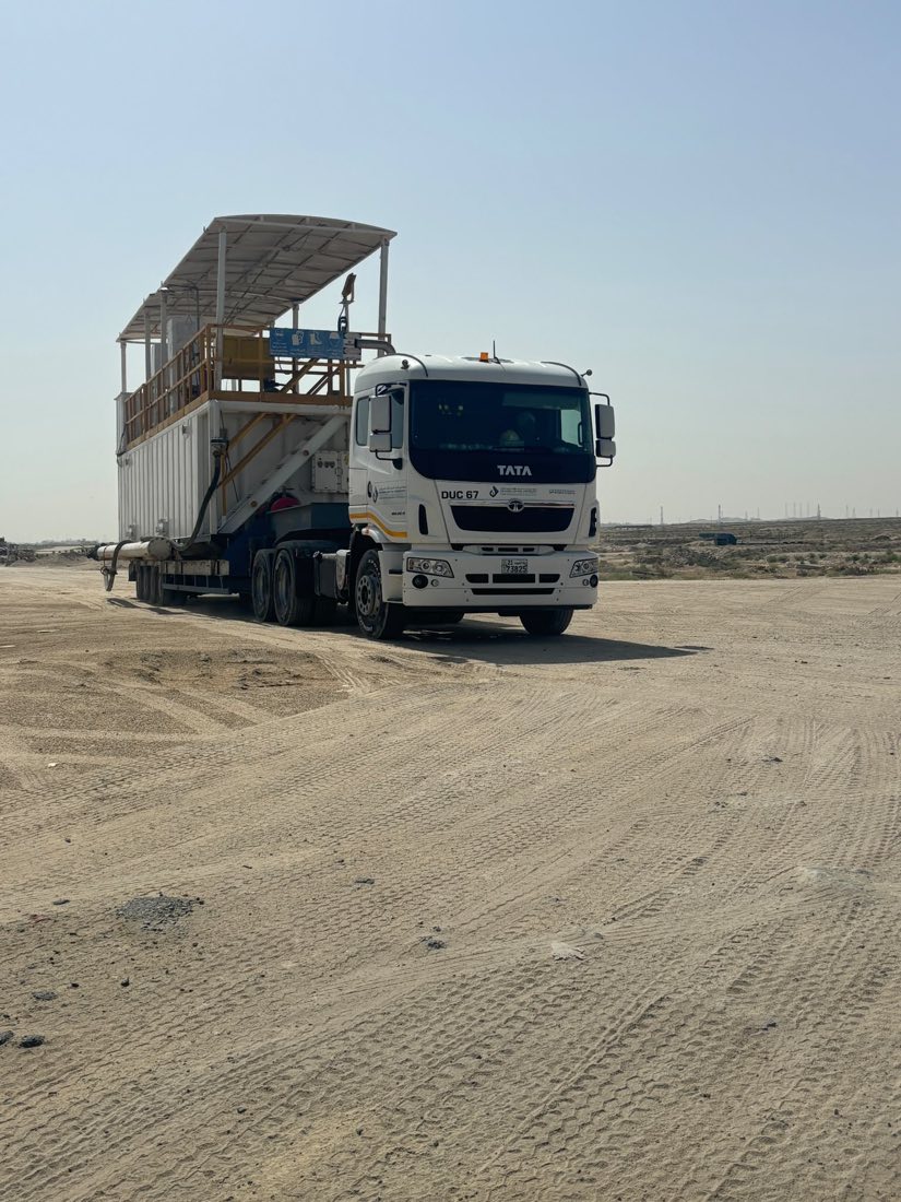 TATA prime mover hauling a platform module